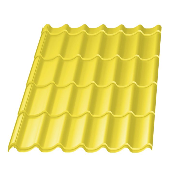 Metal tile Mercury RAL1018 Yellow 0.45mm