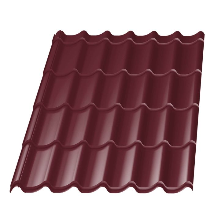 Metal tile Mercury RAL3005 Red Wine 0.45mm