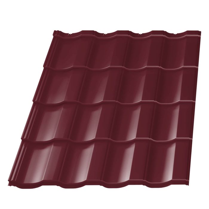 Metal tile Hercules RAL3005 Red Wine 0.45mm